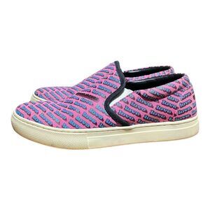 Marc Jacobs Sneakers Womens 5 Pink Love Mercer‎ Blue Slip On Platform 35 EU